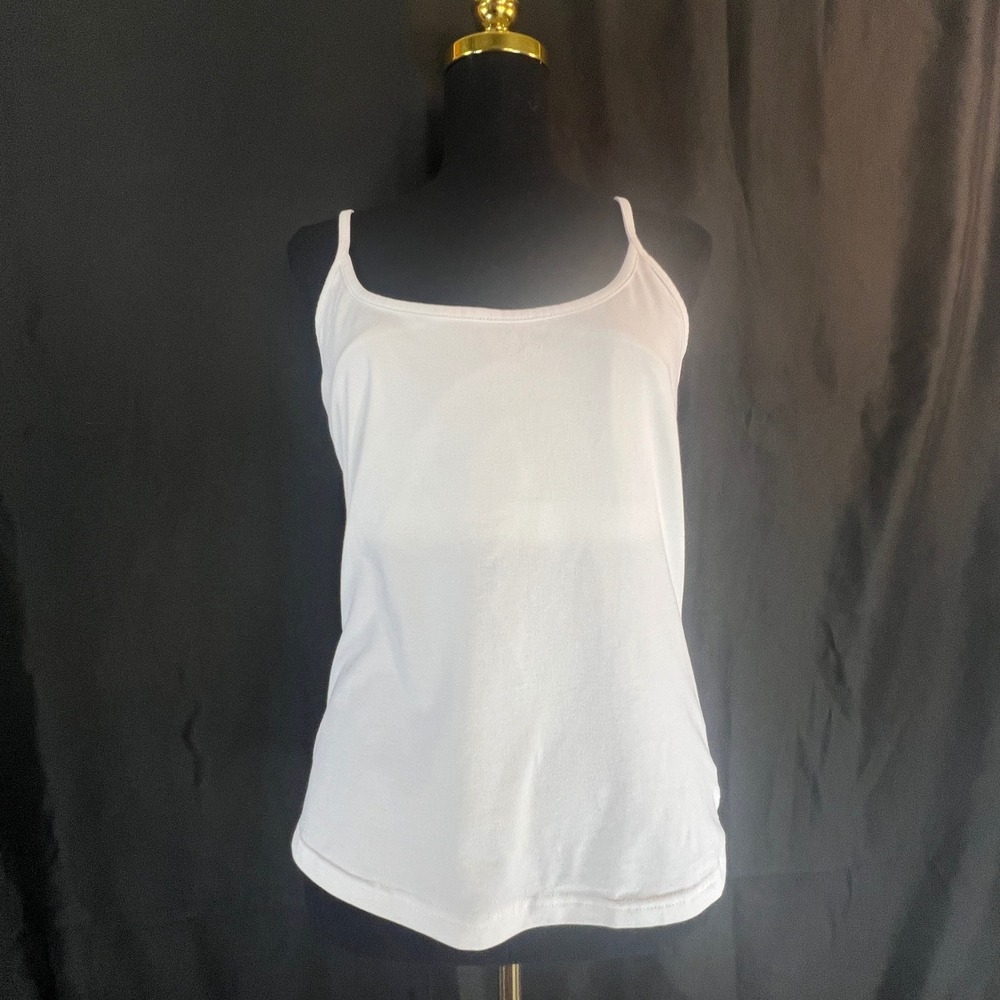 Zorrel White Pima Cotton Stretch Camisole Tank Top XL Dri-Balance Z5014